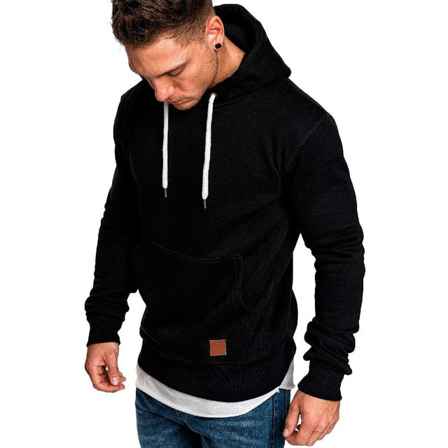sweatshirt men NEW hoodies brand male long sleeve solid hoodie big size