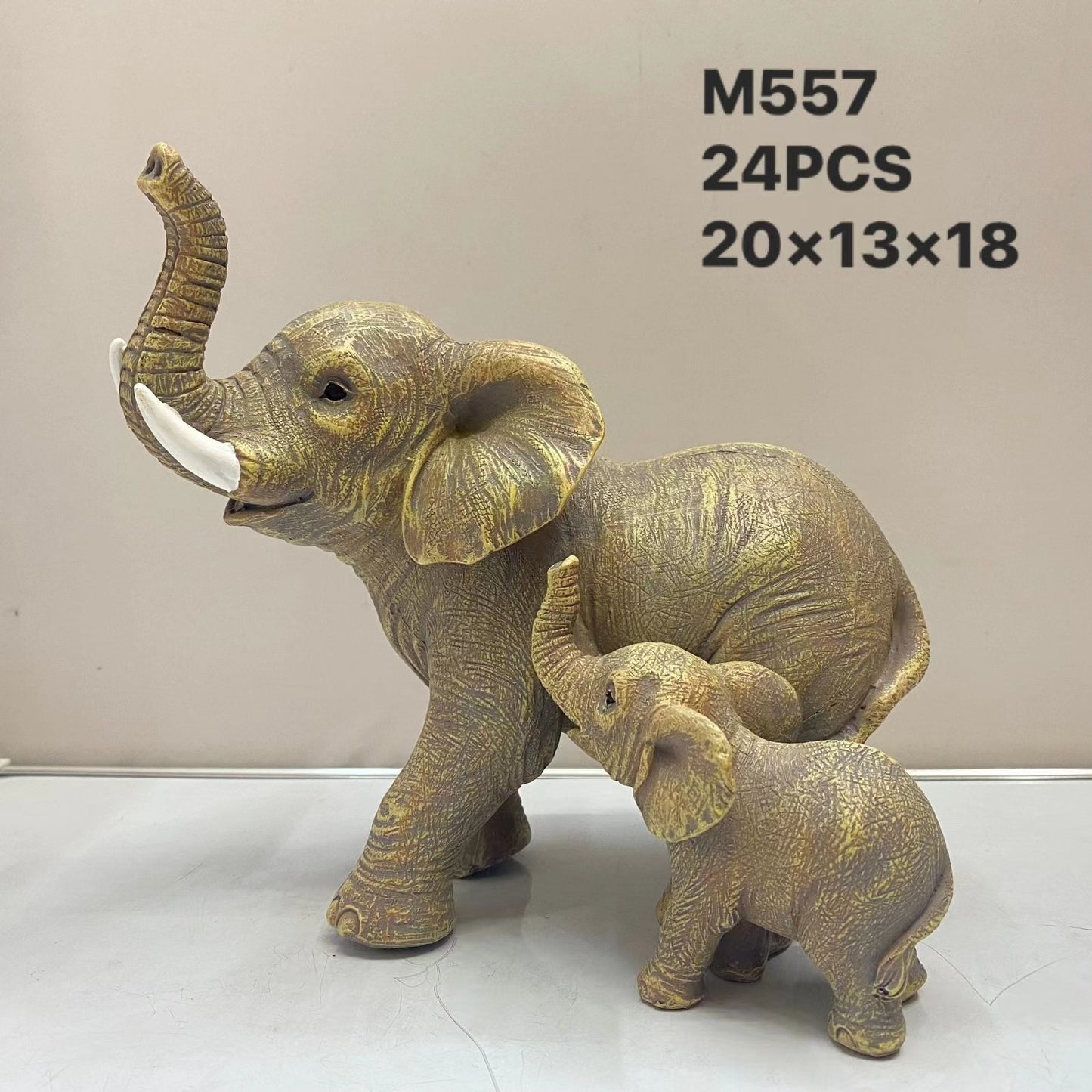 Mother and Child Elephant Resin Crafts, Living Room, Desk, Office, Home Decoration and Decorative Decoration, Creative Gifts