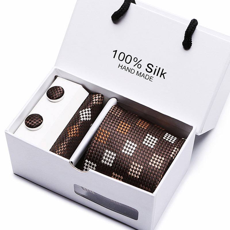 Men's Tie Spot Gift Box 5 Pcs Suit Group Tie Business Formal Wedding Tie