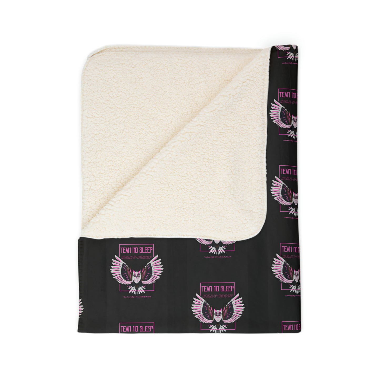 Bully-Proof Team No Sleep Fleece Sherpa Blanket