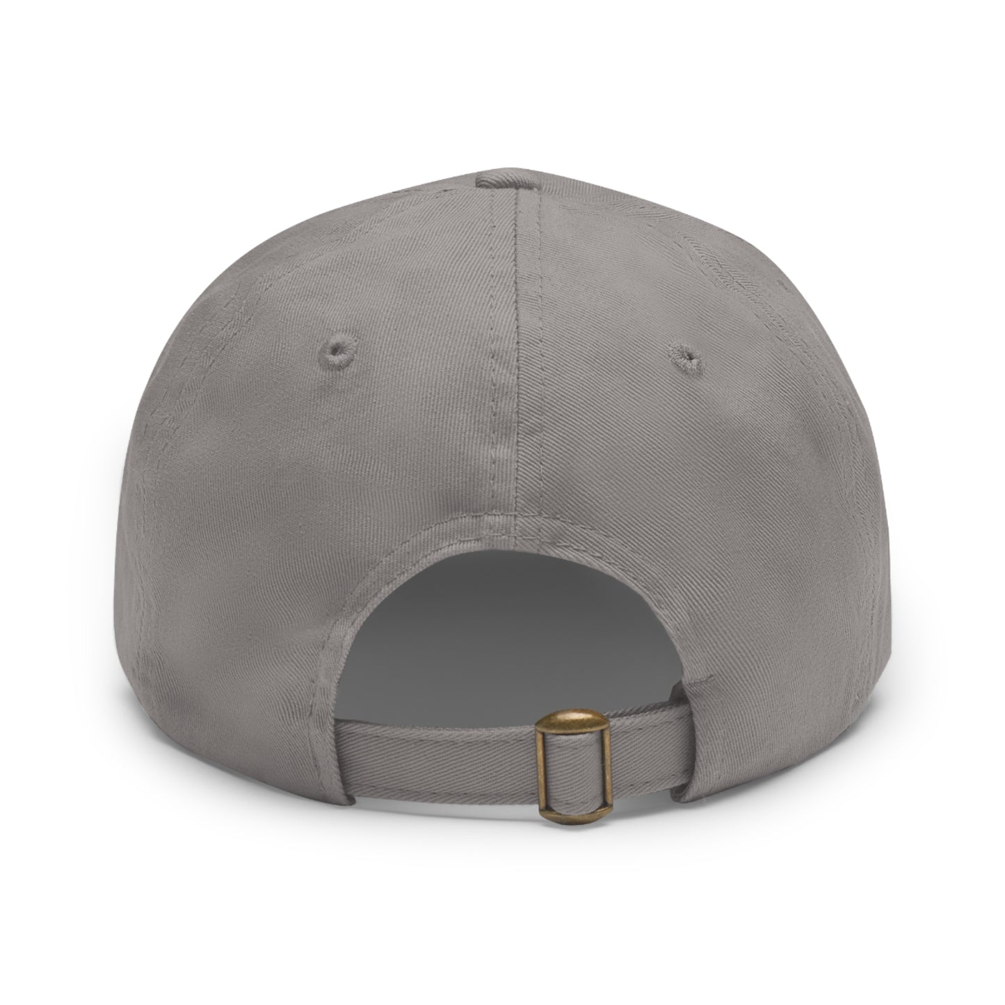 Bully-Proof Strength Dad Hat with Leather Patch (Rectangle)