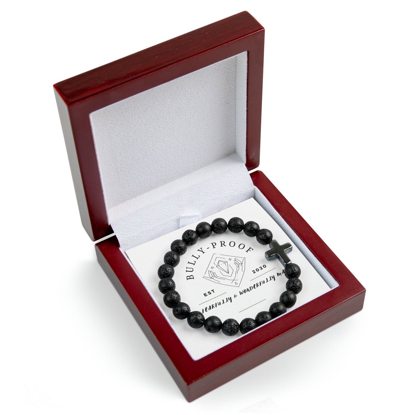 Bully-Proof Cross Bead Bracelet