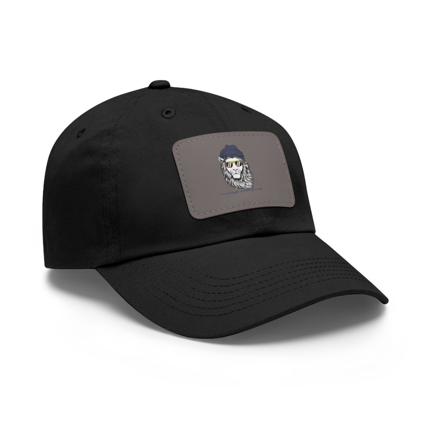 Bully-Proof Strength Dad Hat with Leather Patch (Rectangle)