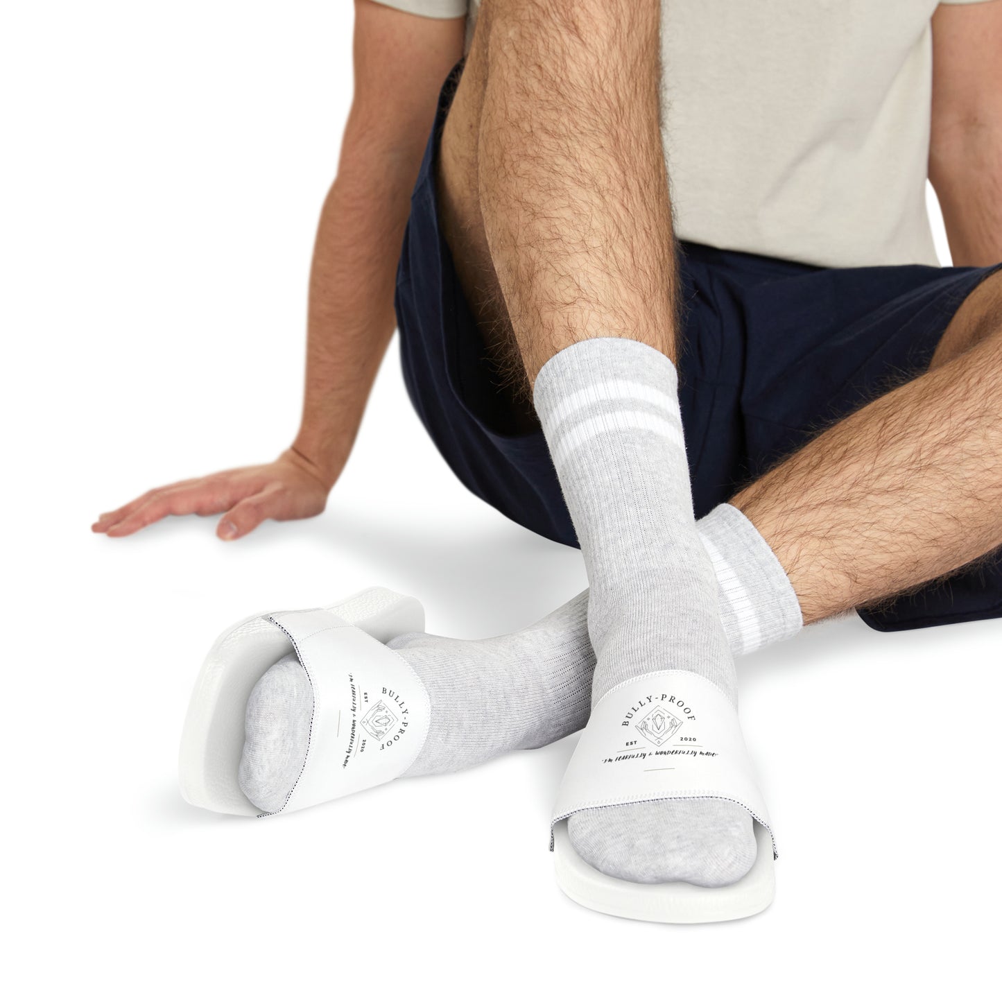 Bully-Proof Logo Men's PU Slide Sandals