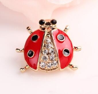 Ladybug Brooches Rhinestone Brooch