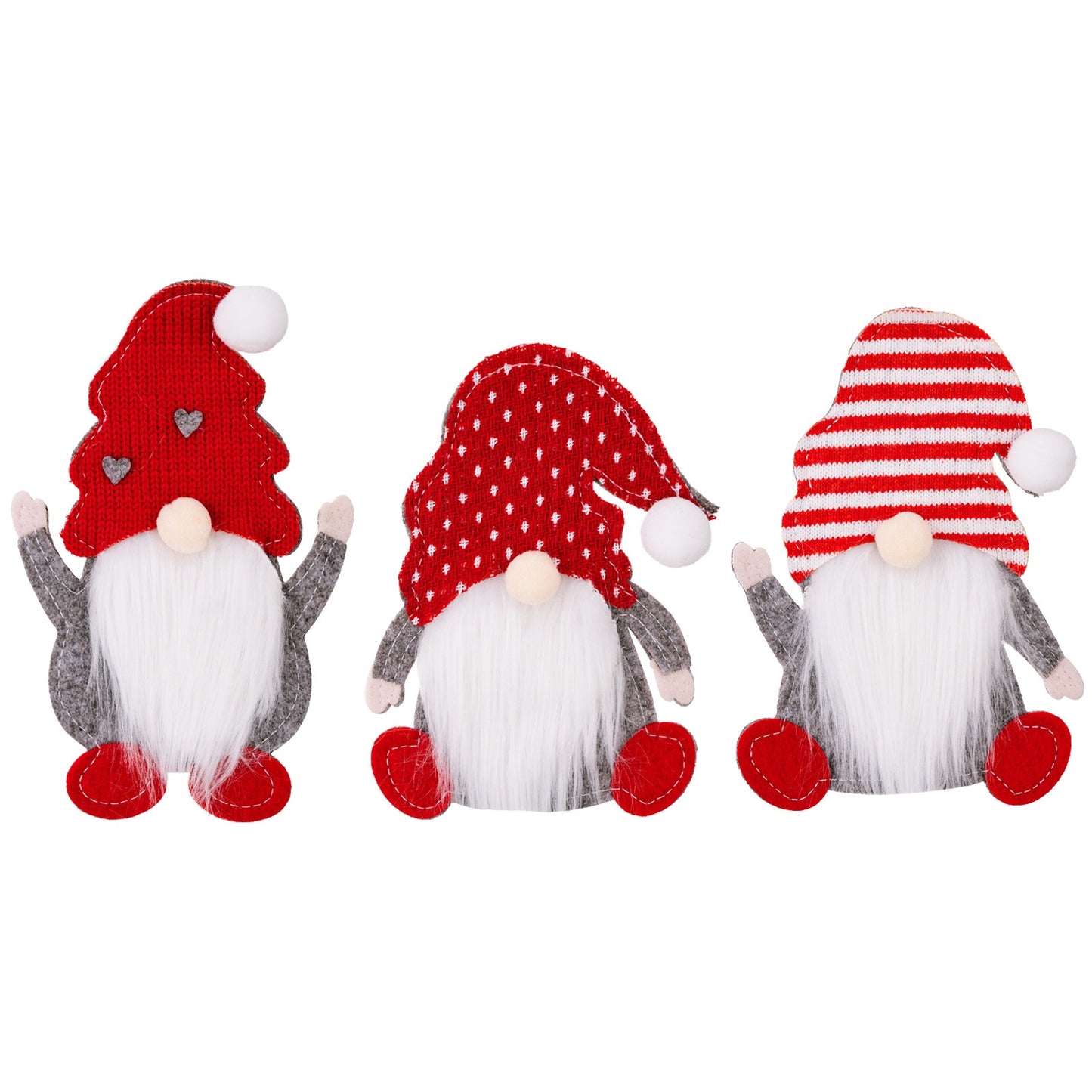 New Christmas Decorative Products Dwarf Knife and Fork Set Faceless Old Man Knife and Fork Bag Rudolf Tableware Set