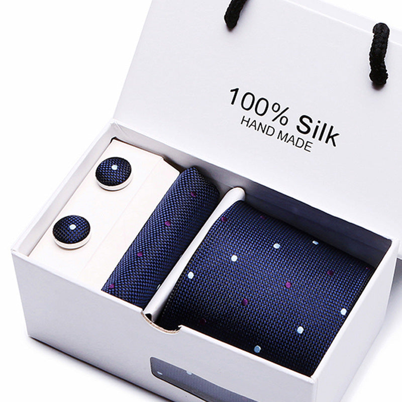 Men's Tie Spot Gift Box 5 Pcs Suit Group Tie Business Formal Wedding Tie