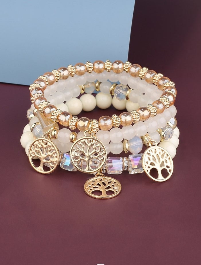 New Bohemian Bracelet Creative Women's Jewelry Butterfly Crystal Multi layered Beaded Fashion Bracelet