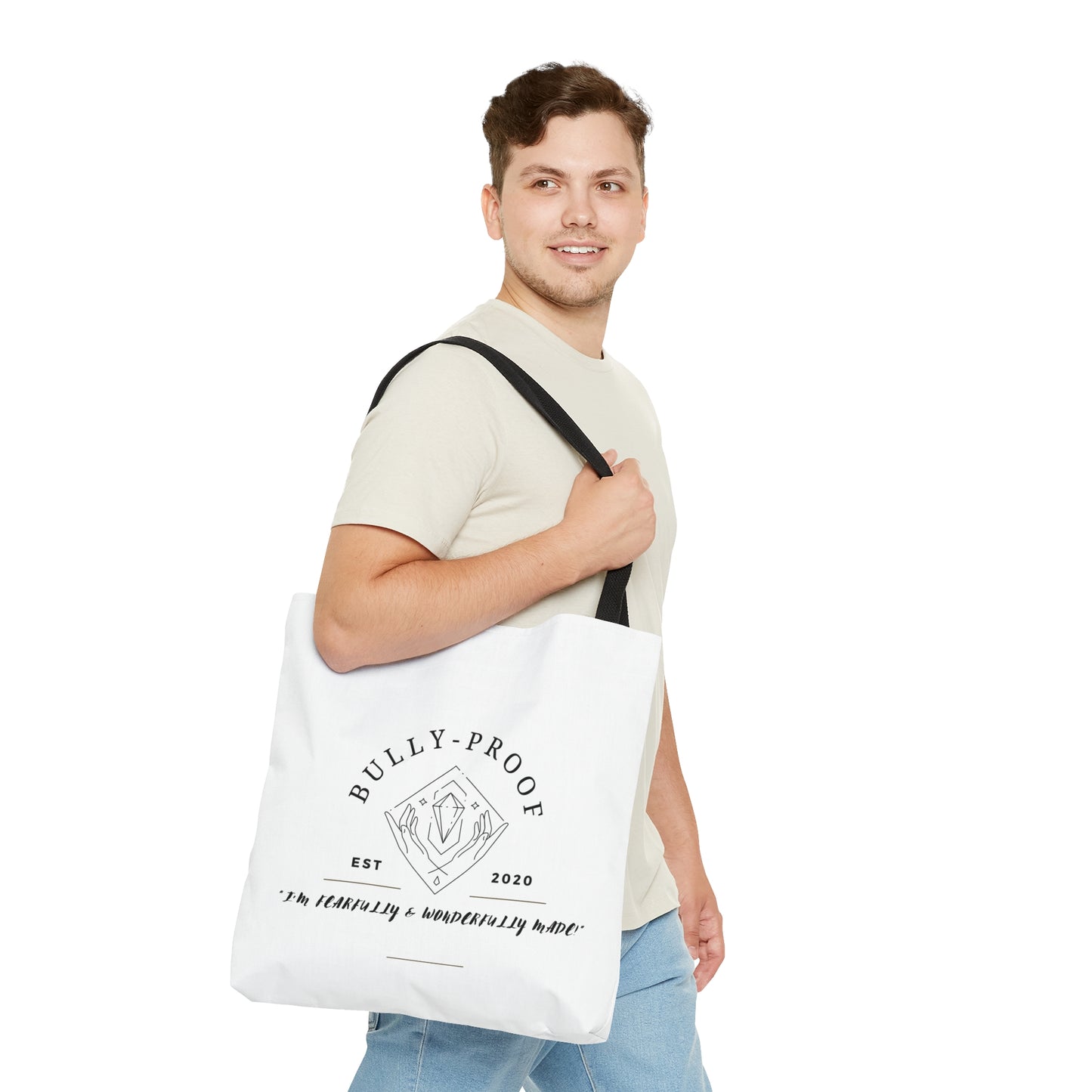 Bully-Proof Logo Tote Bag (AOP)