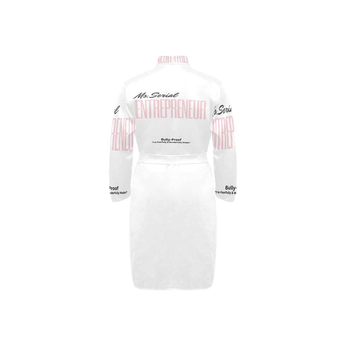 Bully-Proof Women's Long Sleeve Belted Night Robe (H56)