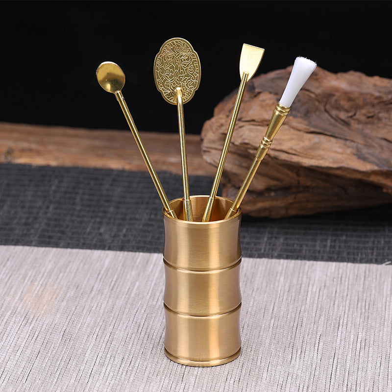 Incense Path Tool Entry Set Incense Powder Incense Making Incense Cutting Tool Tray Seal Cutting Pure Copper Incense Burner