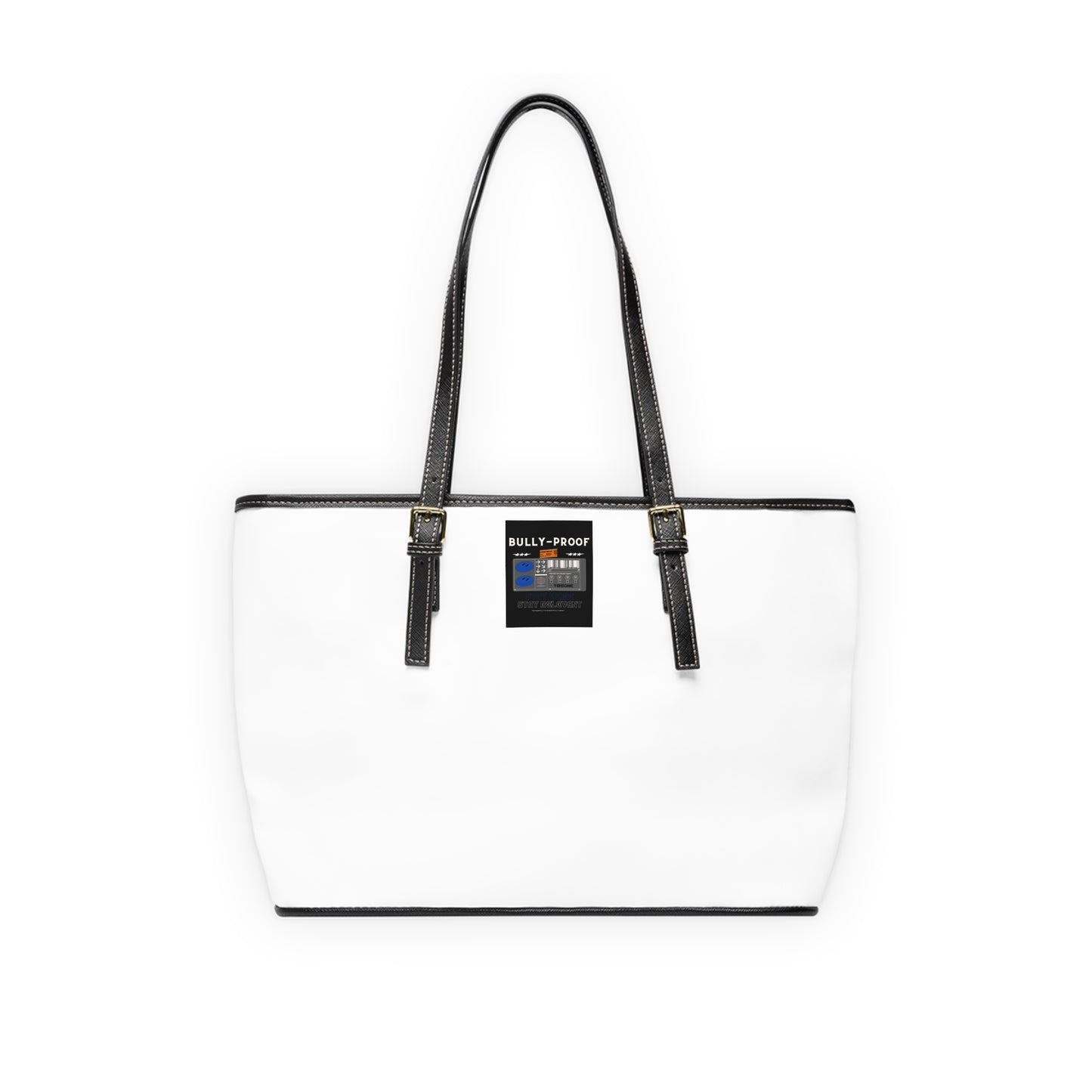 Bully-Proof Stay Woke Stay Relevant PU Leather Shoulder Bag