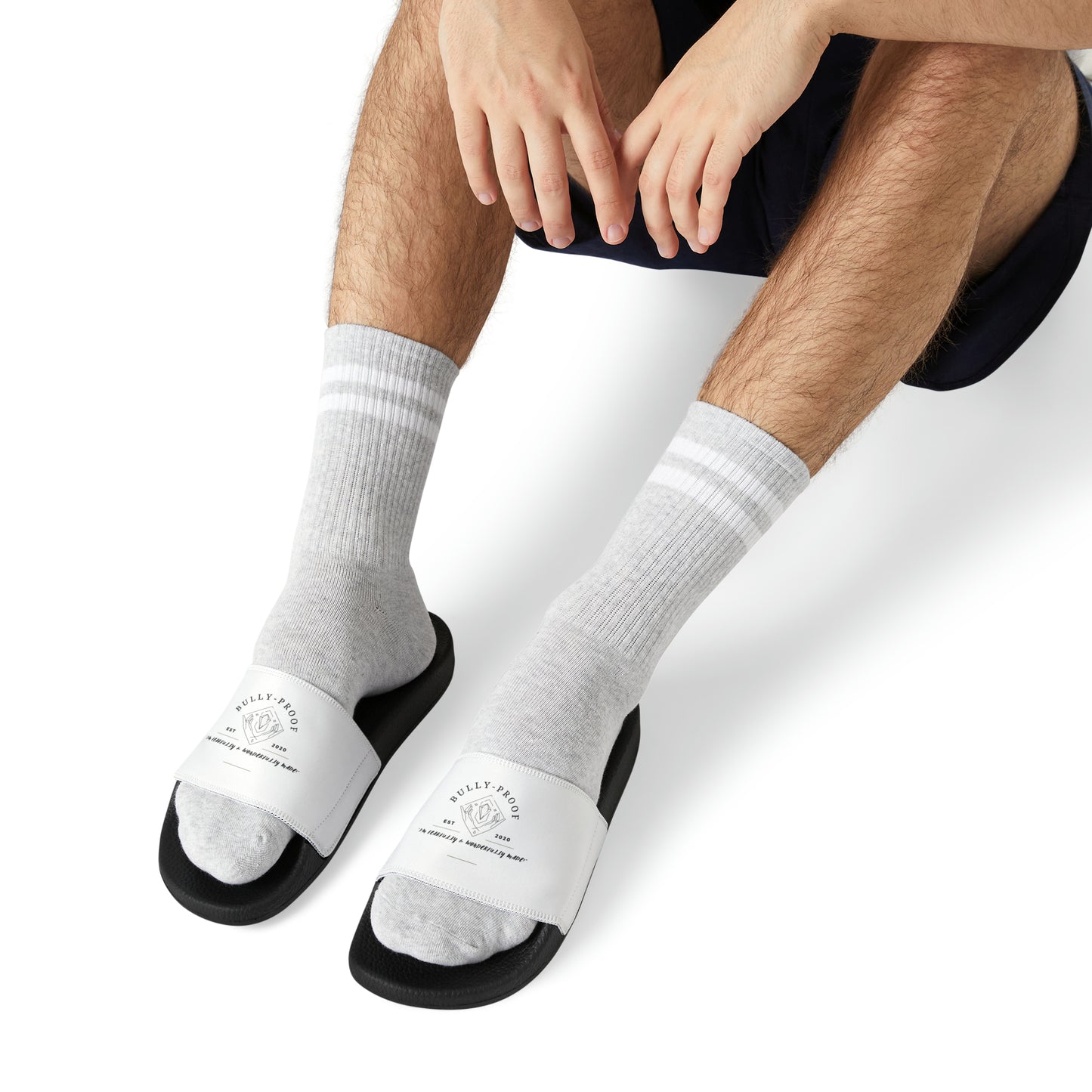 Bully-Proof Logo Men's PU Slide Sandals