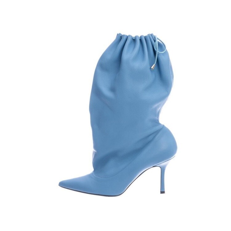 processing time:15 days after placing orders --women's autumn and winter new fashion elastic high-heeled boots to keep warm short fluffy thick-soled pointed boots