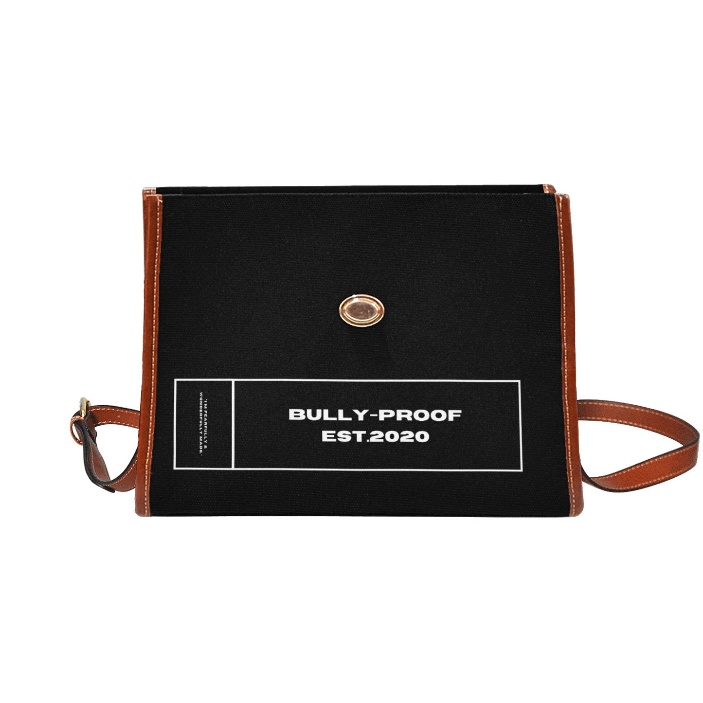 Bully-Proof Waterproof Canvas Bag-Brown (All Over Print) (1641)