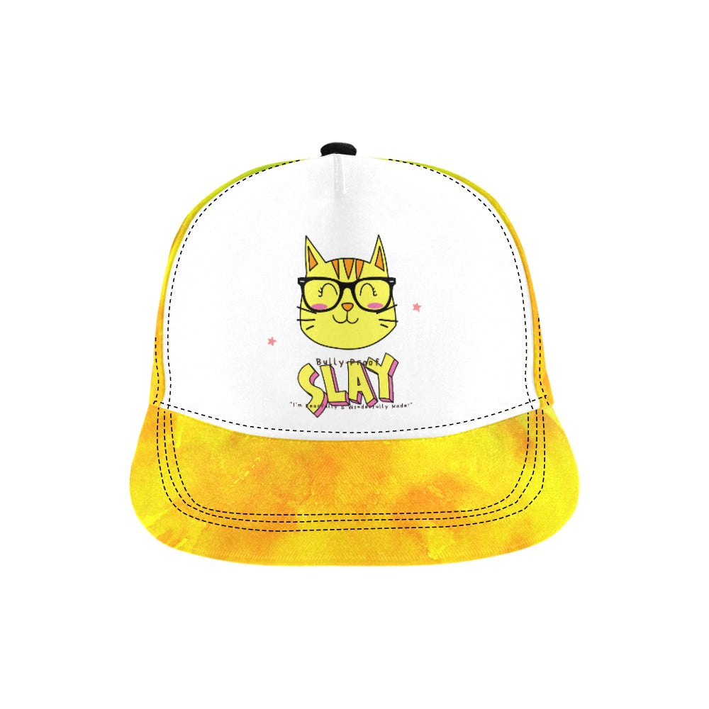 Bully-Proof Nerd Kat Slay All Over Print Snapback Cap