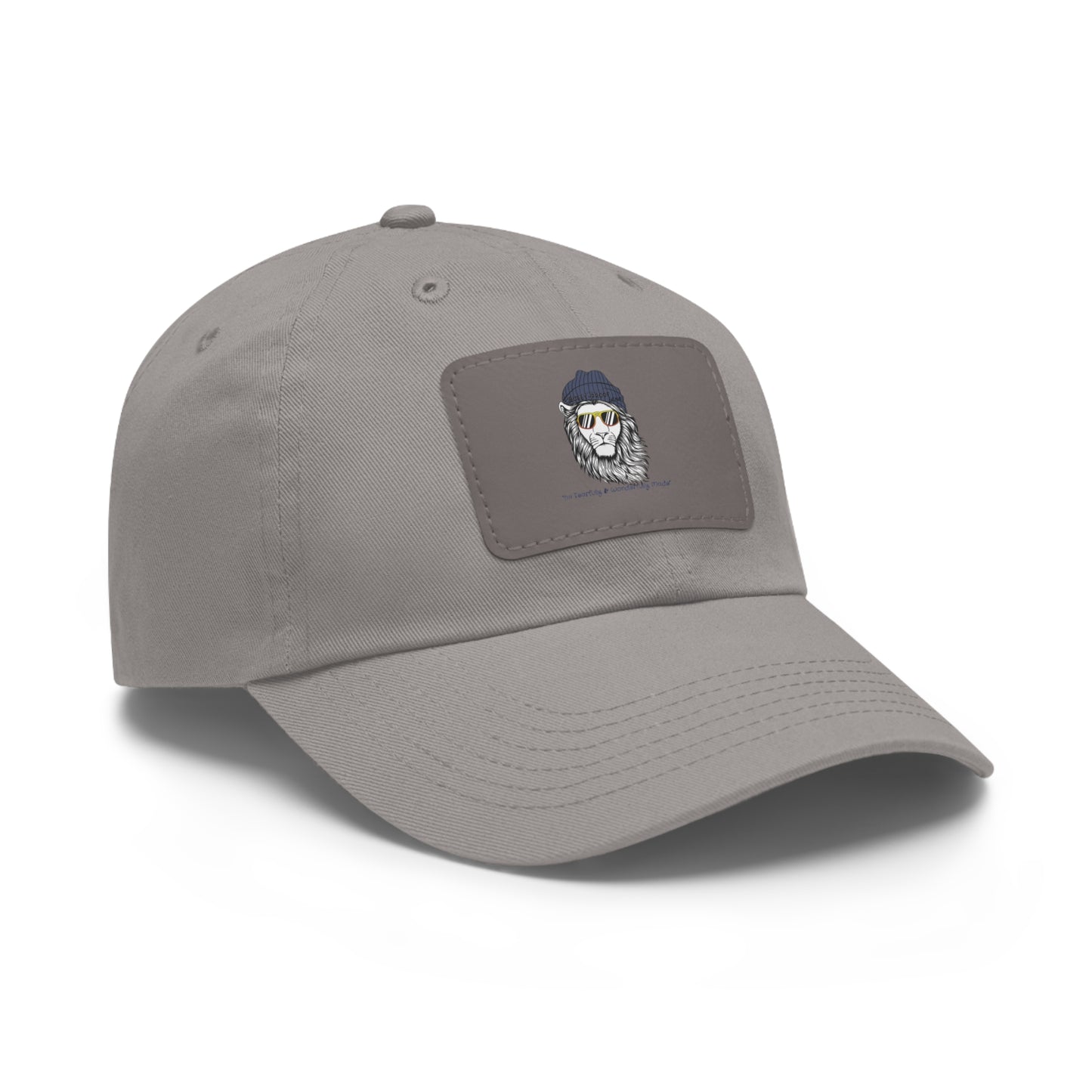 Bully-Proof Strength Dad Hat with Leather Patch (Rectangle)