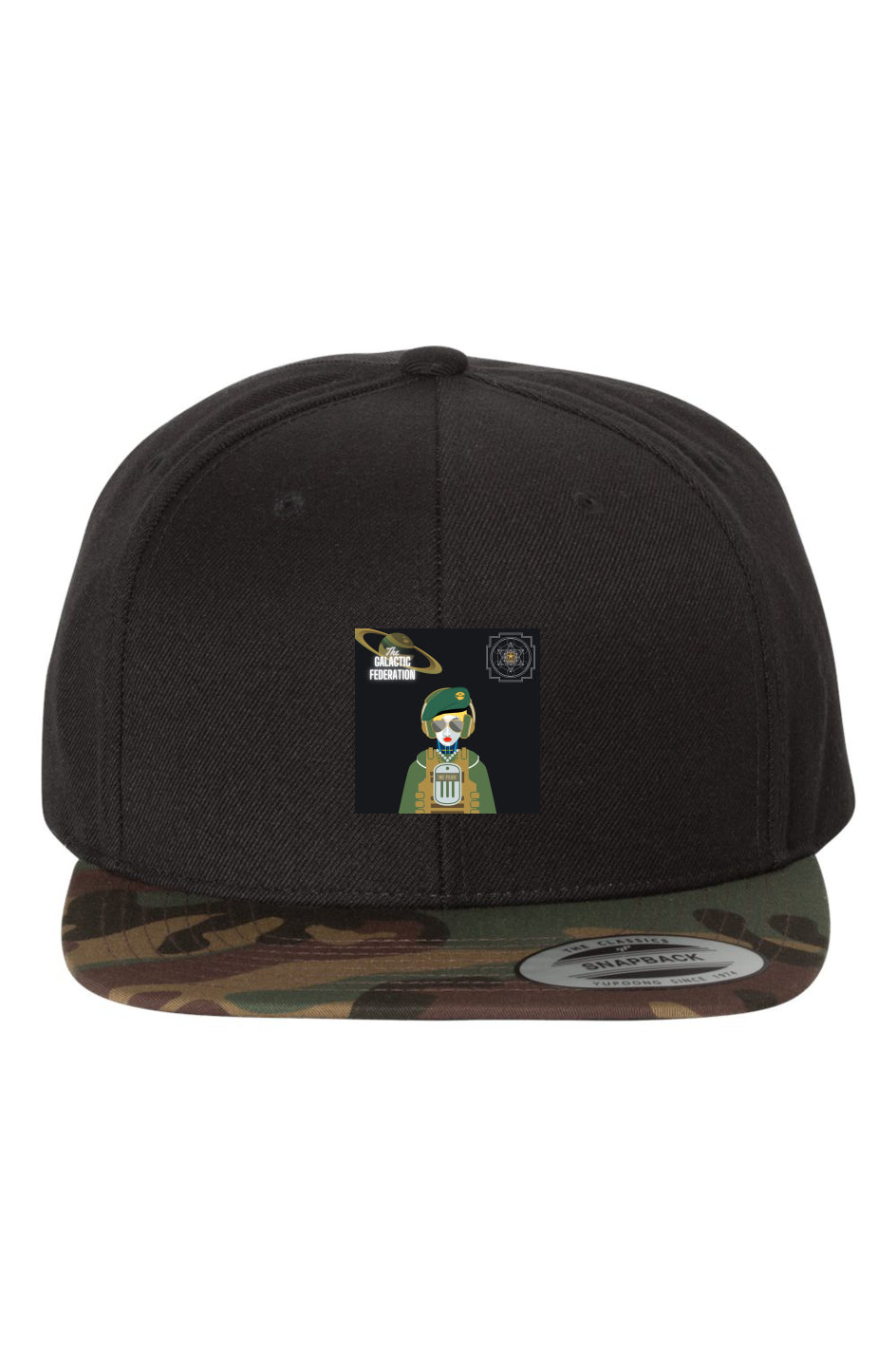 Bully-Proof NFT ARTWORK Black Camo Premium Snapback