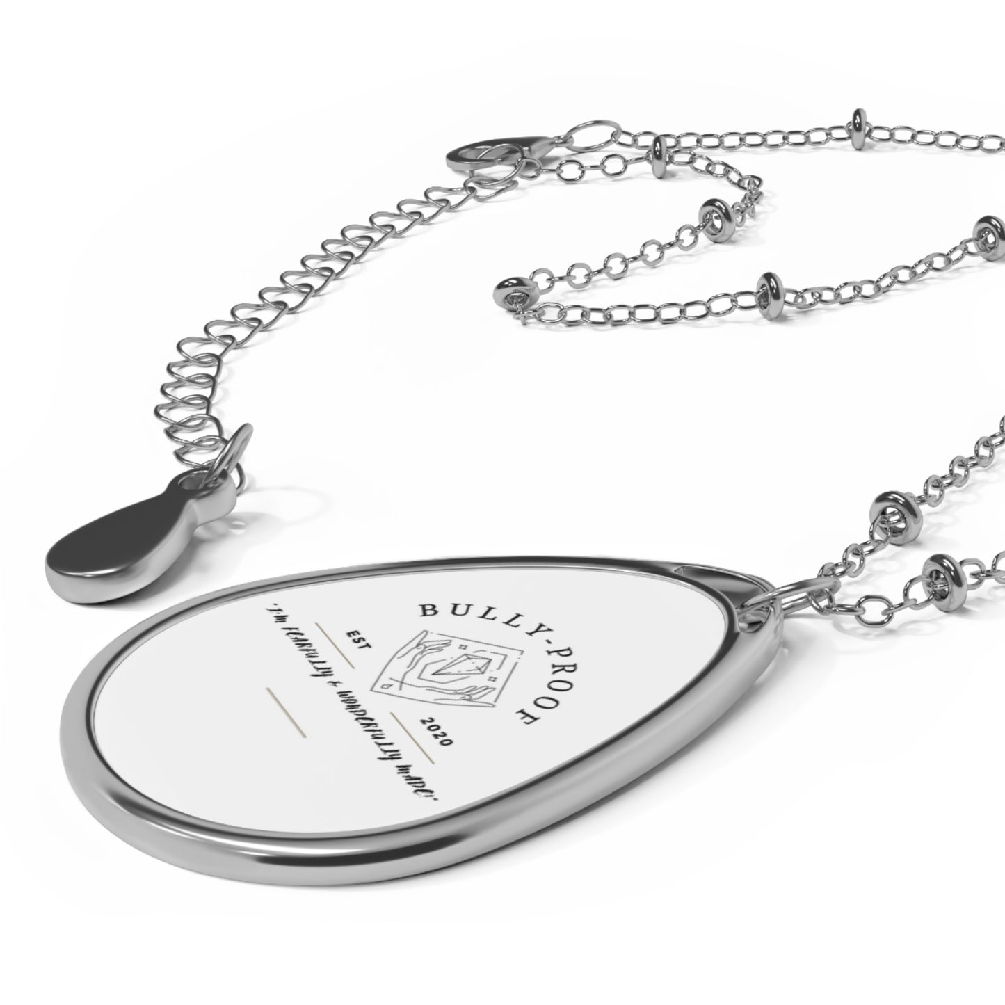 Bully-Proof Logo Oval Necklace