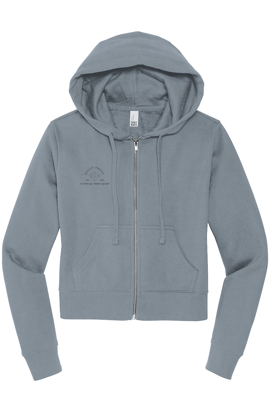 Bully-Proof District Womens Zip Hoodie