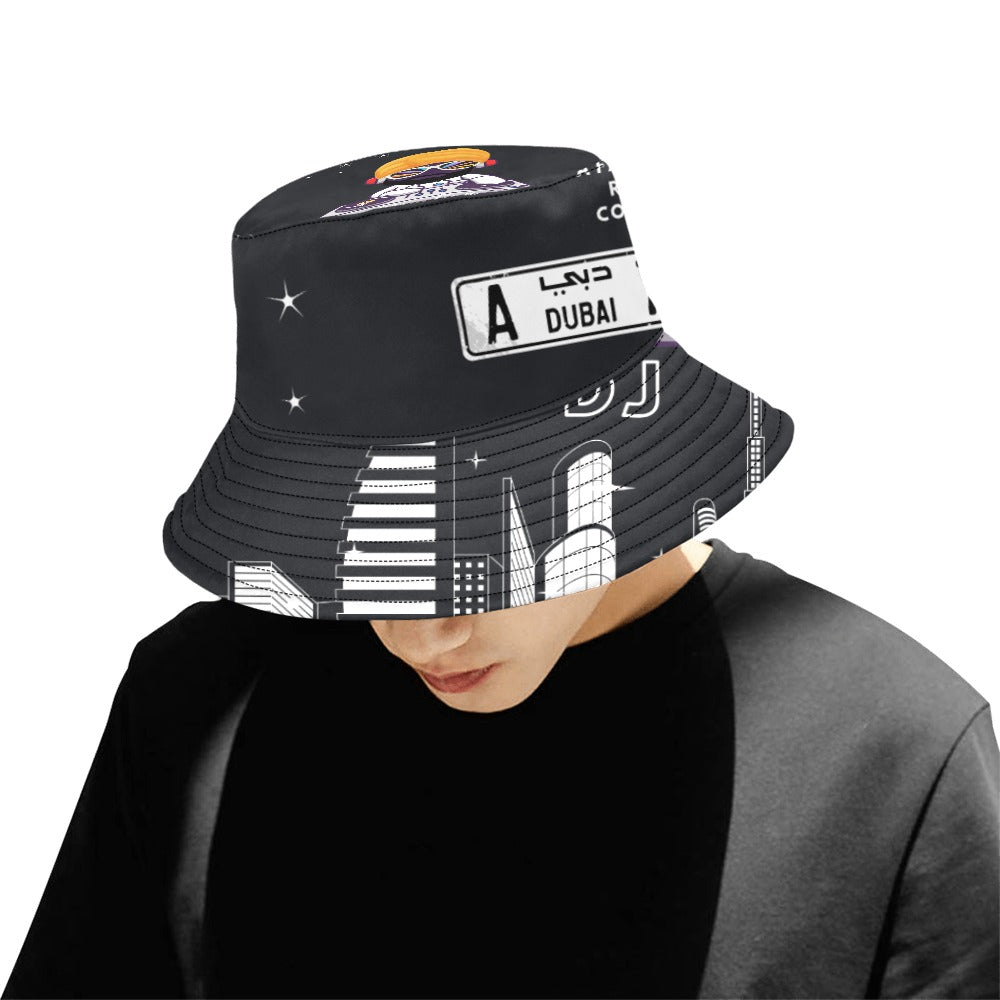 Faith2Faith Records Dubai Men's All Over Print Bucket Hat
