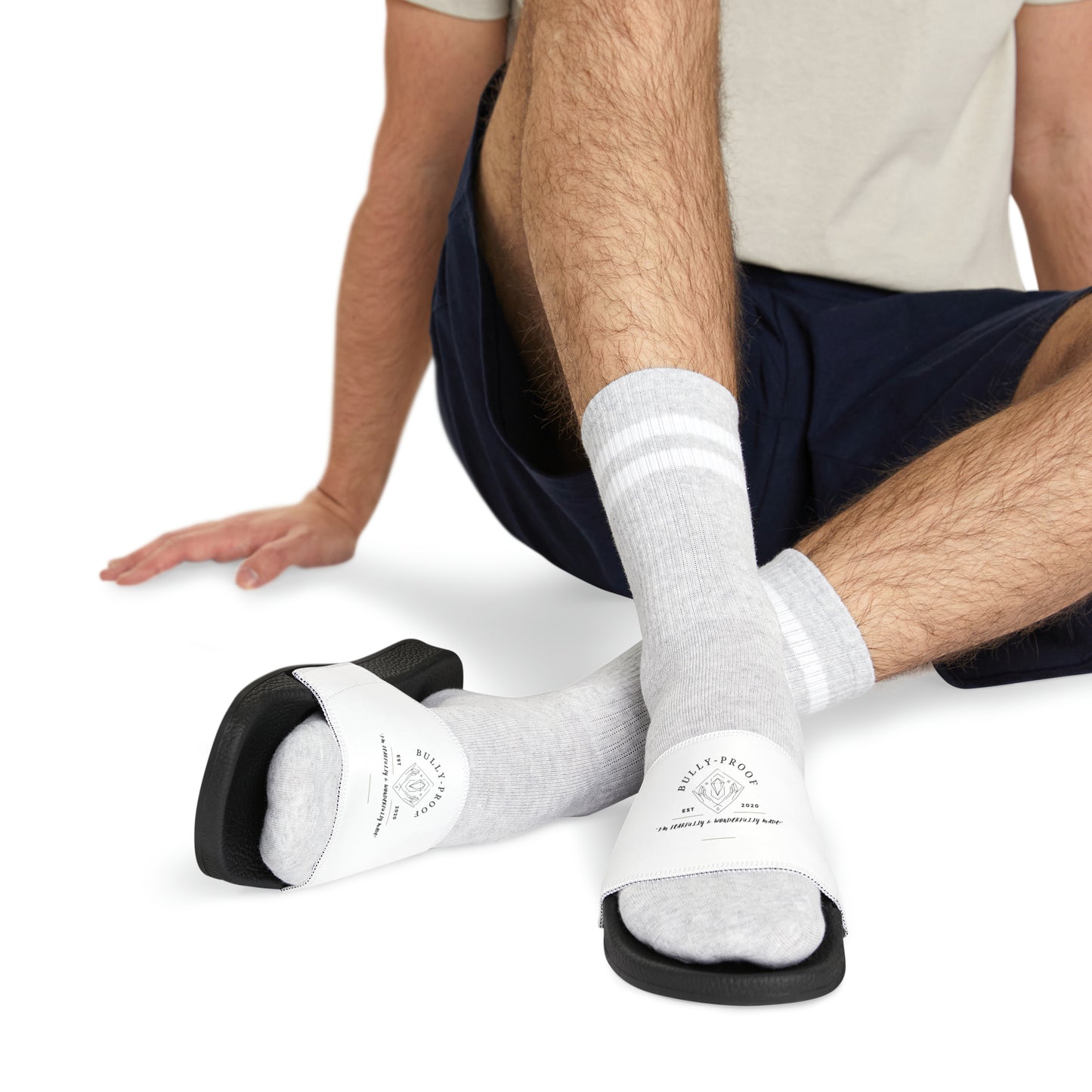 Bully-Proof Logo Men's PU Slide Sandals