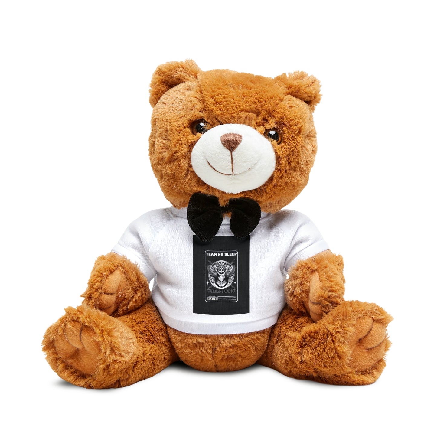 Bully-Proof Team No Sleep Teddy Bear with T-Shirt