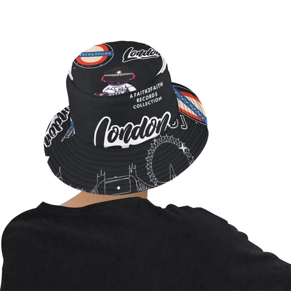Faith2Faith Records London Men's All Over Print Bucket Hat