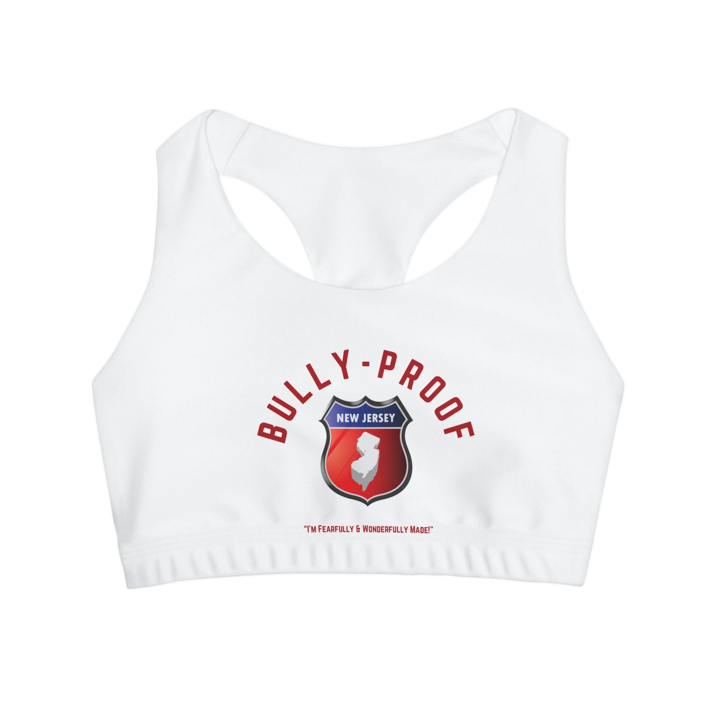 Bully-Proof NJ Girls' Swimsuit Crop Top (AOP)
