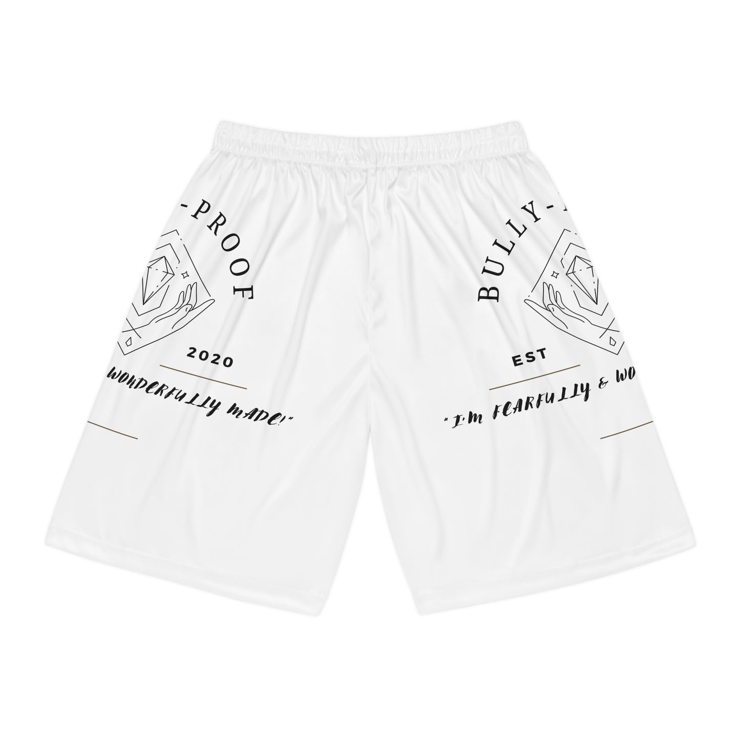Bully-Proof Logo Basketball Shorts (AOP)