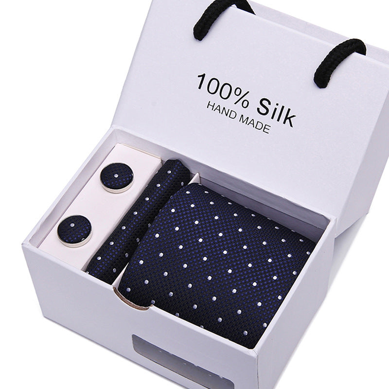 Men's Tie Spot Gift Box 5 Pcs Suit Group Tie Business Formal Wedding Tie