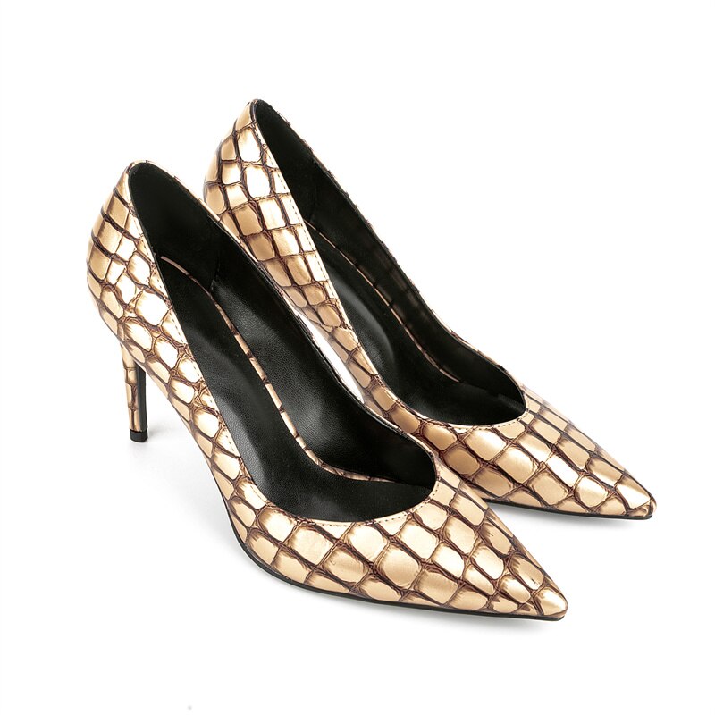 processing time:7-10 days after placing orders--Spring and Summer New Pointy Thin High-heeled Shoes Elegant Sexy Plaid Shallow Mouth Single Shoes Banquet Show Work Shoes