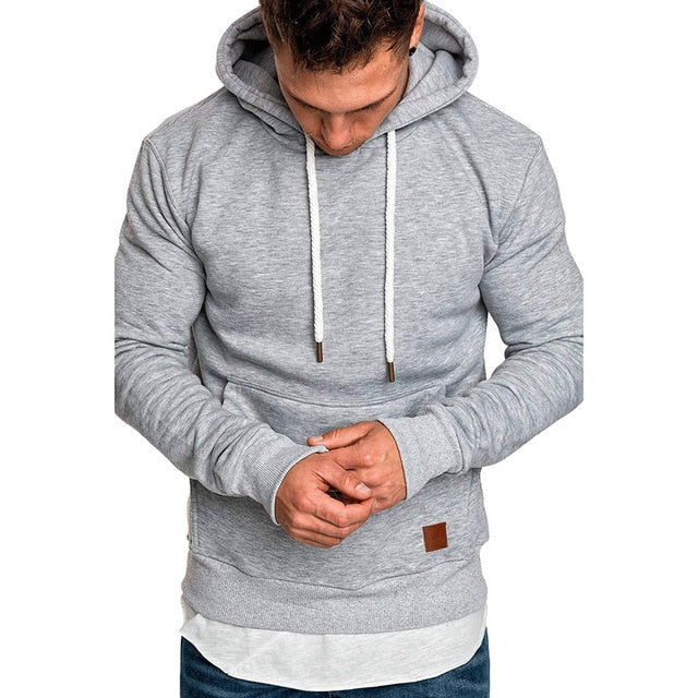 sweatshirt men NEW hoodies brand male long sleeve solid hoodie big size