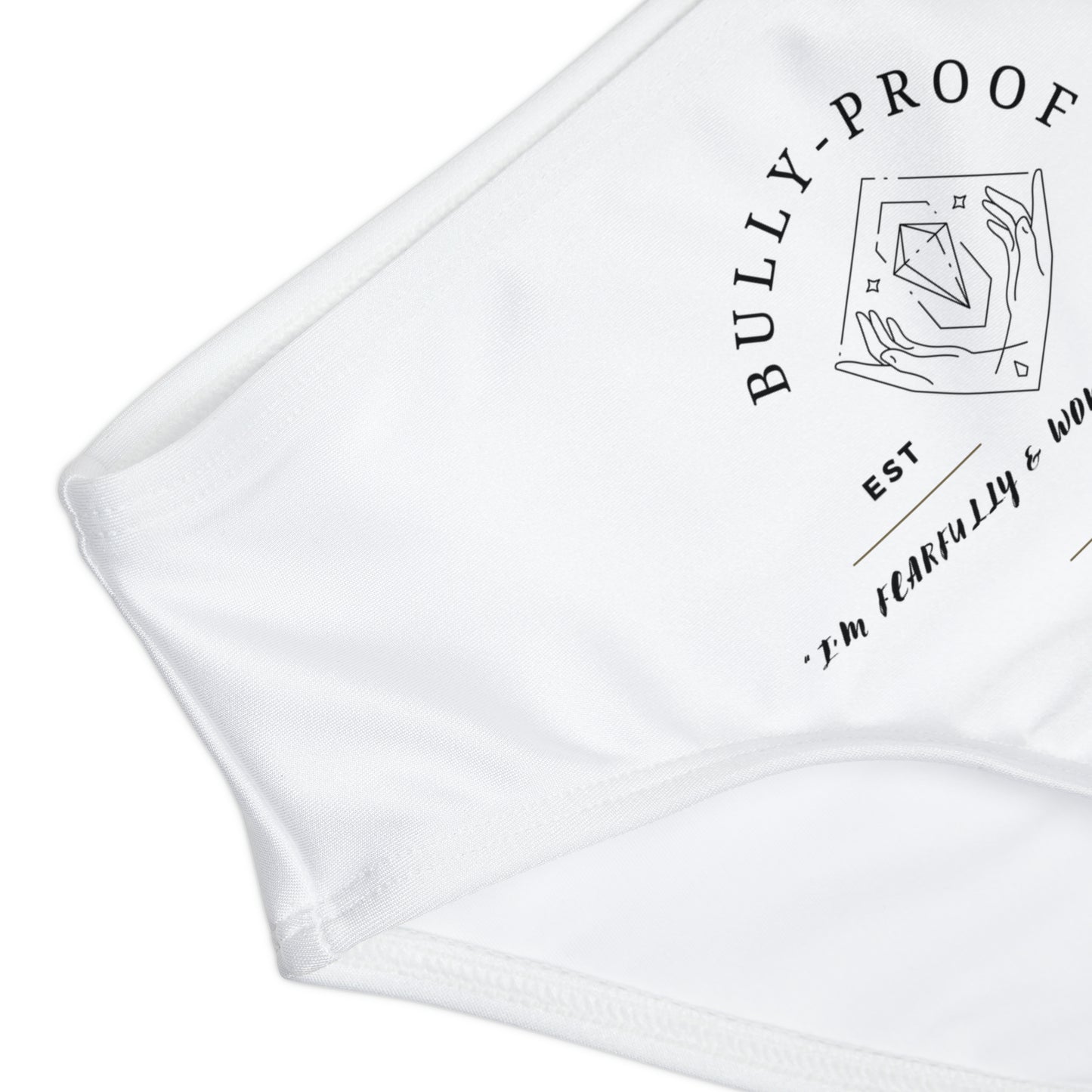 Bully-Proof Logo Girls Two Piece Swimsuit (AOP)