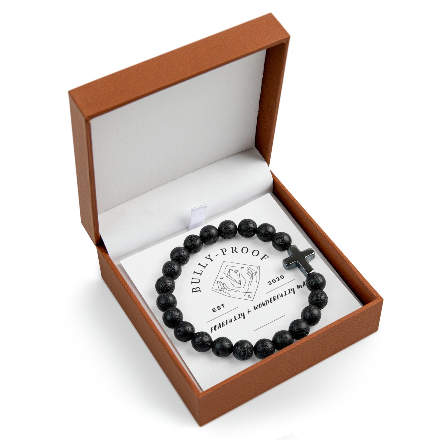 Bully-Proof Cross Bead Bracelet