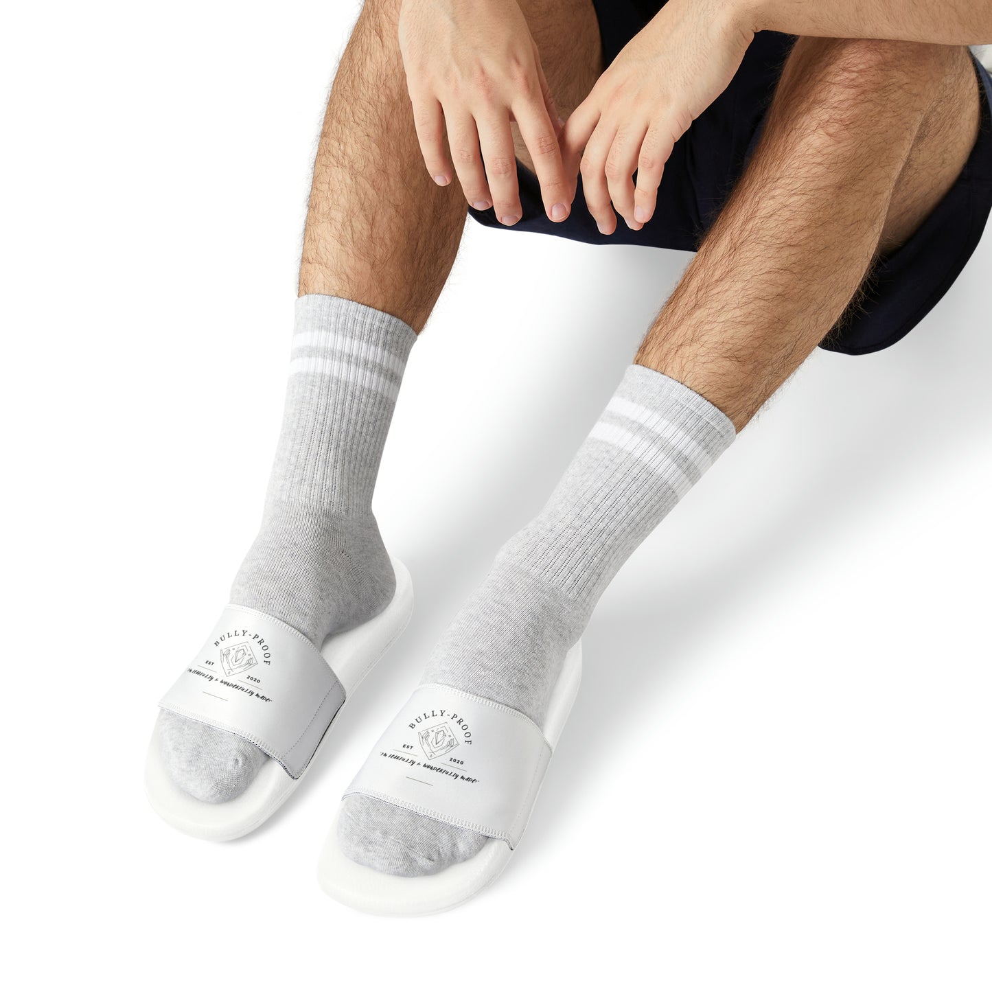 Bully-Proof Logo Men's PU Slide Sandals