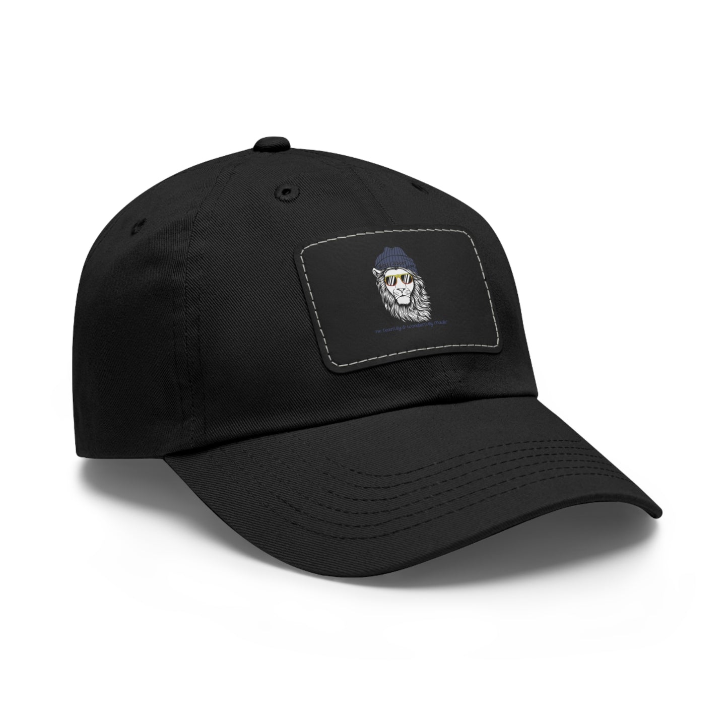 Bully-Proof Strength Dad Hat with Leather Patch (Rectangle)