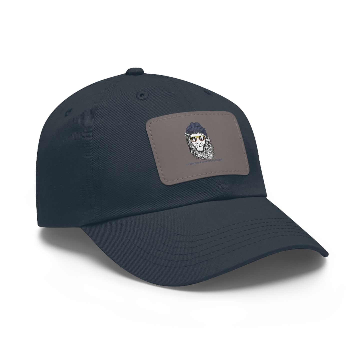 Bully-Proof Strength Dad Hat with Leather Patch (Rectangle)