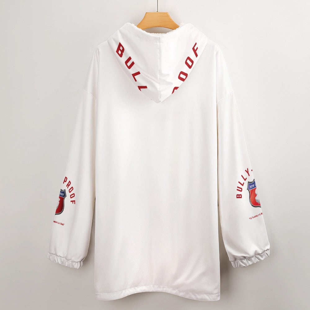 Bully-Proof Women's Adult Hooded Blanket Shirt