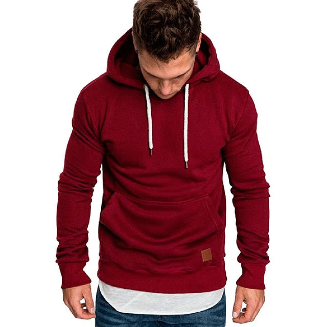 sweatshirt men NEW hoodies brand male long sleeve solid hoodie big size