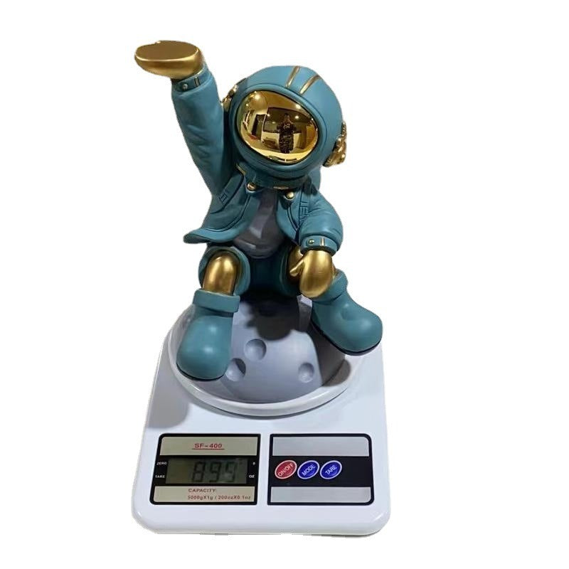 Nordic Creative Astronaut Living Room Wine Cabinet Decoration Living Room TV Cabinet Sofa Side Entrance Storage Home Decoration