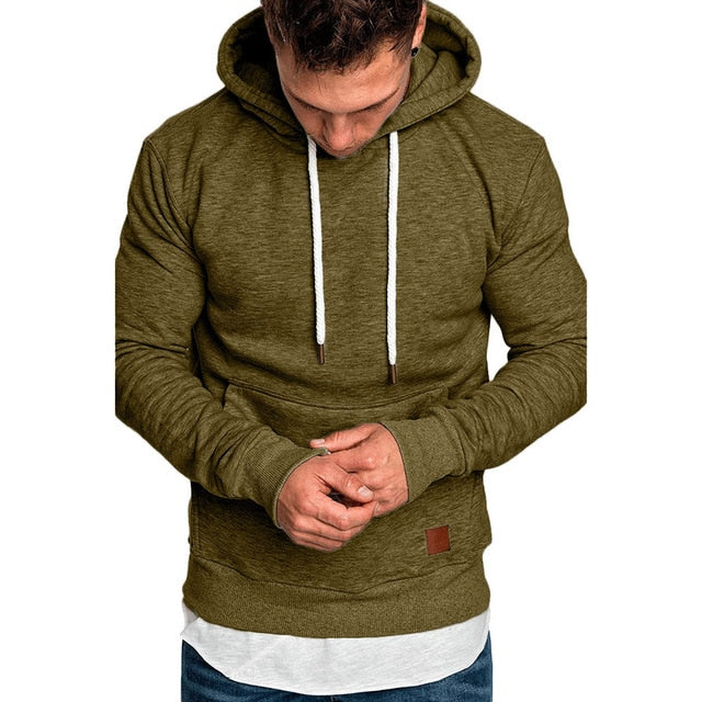 sweatshirt men NEW hoodies brand male long sleeve solid hoodie big size
