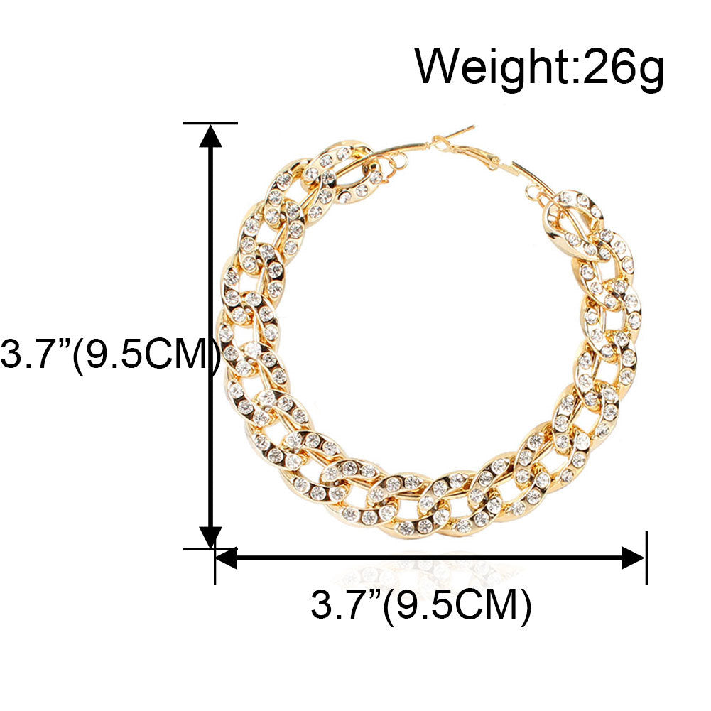 Vintage Style Alloy Hollow Hoop Earrings Hoop Earrings Hoop Earrings For Women