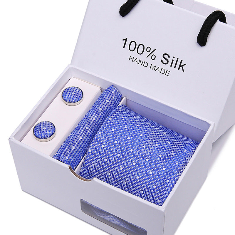 Men's Tie Spot Gift Box 5 Pcs Suit Group Tie Business Formal Wedding Tie