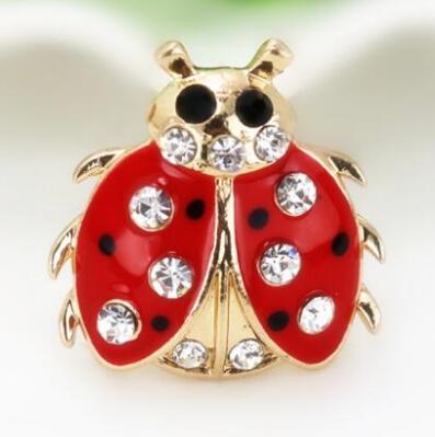 Ladybug Brooches Rhinestone Brooch
