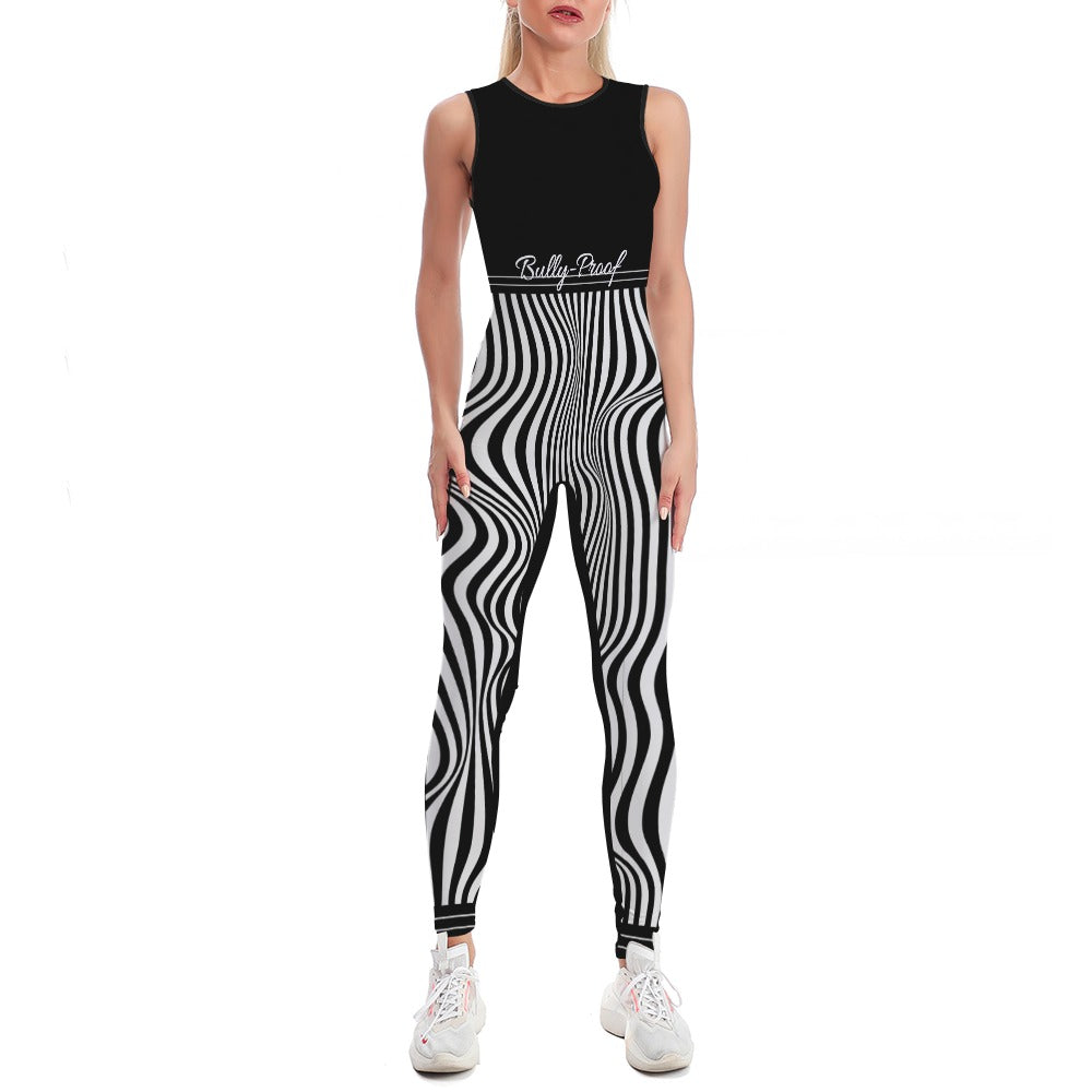Bully-Proof Off Da Grid Colorful Ladies Bodysuit Yoga Pants