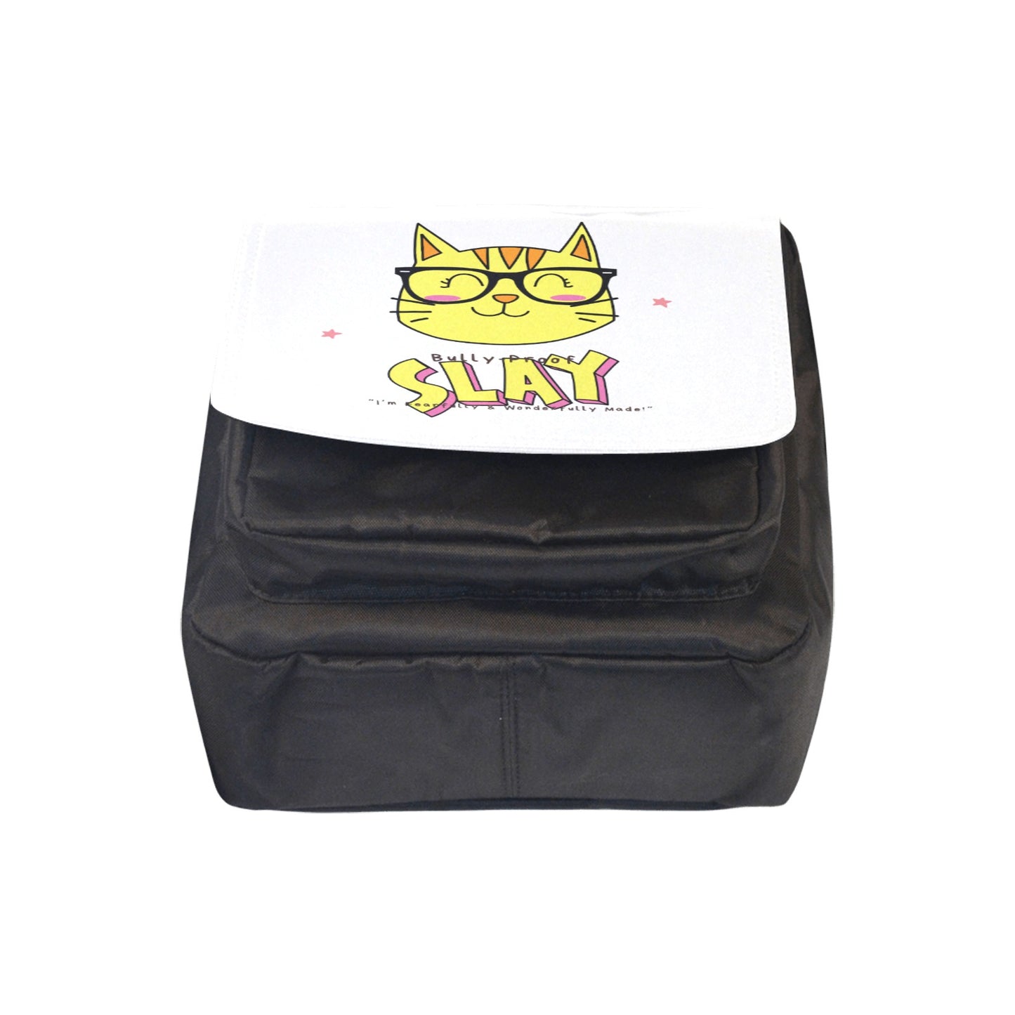 Bully-Proof Da Nerd Kat Slay Custom Cross-body Nylon Bags