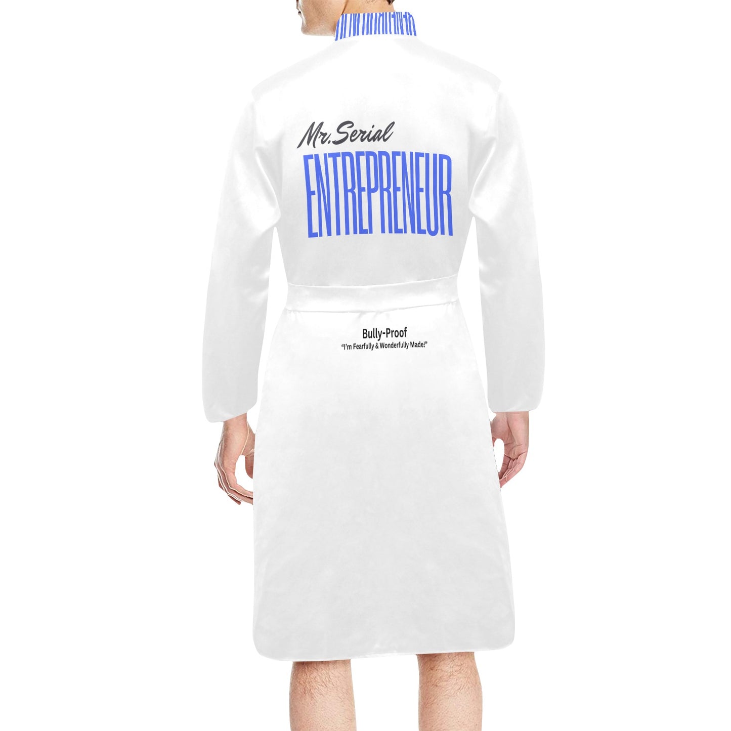 Bully-Proof Men's Long Sleeve Belted Night Robe (H56)