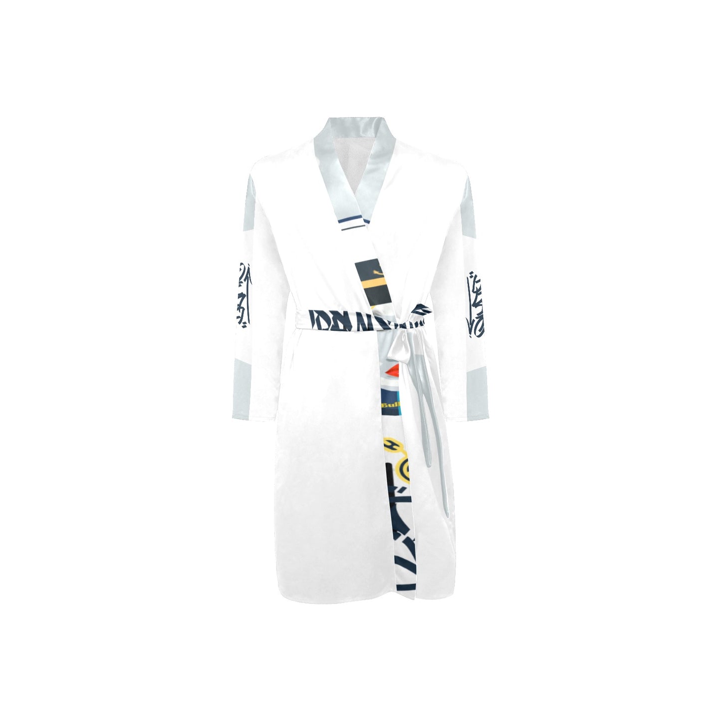 Men's Long Sleeve Belted Night Robe (H56)