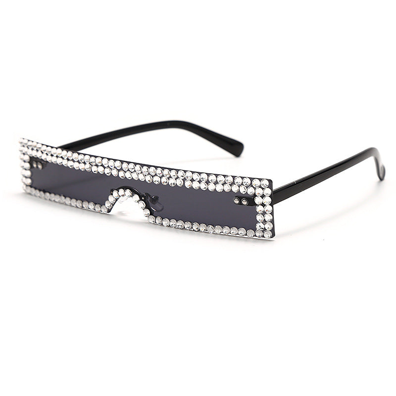 Small Square Glasses Luxury Rhinestone Fashion Sunglasses